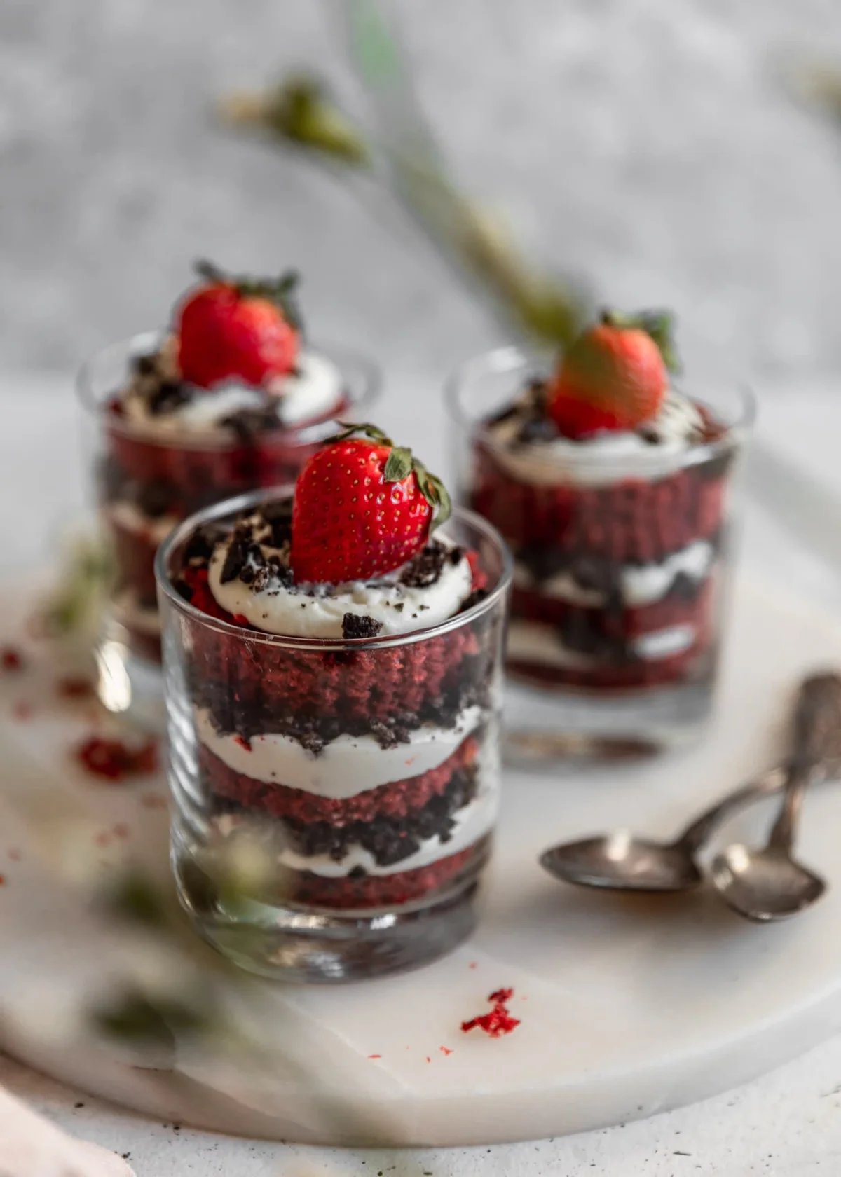 Cheesecake Red Velvet Trifles