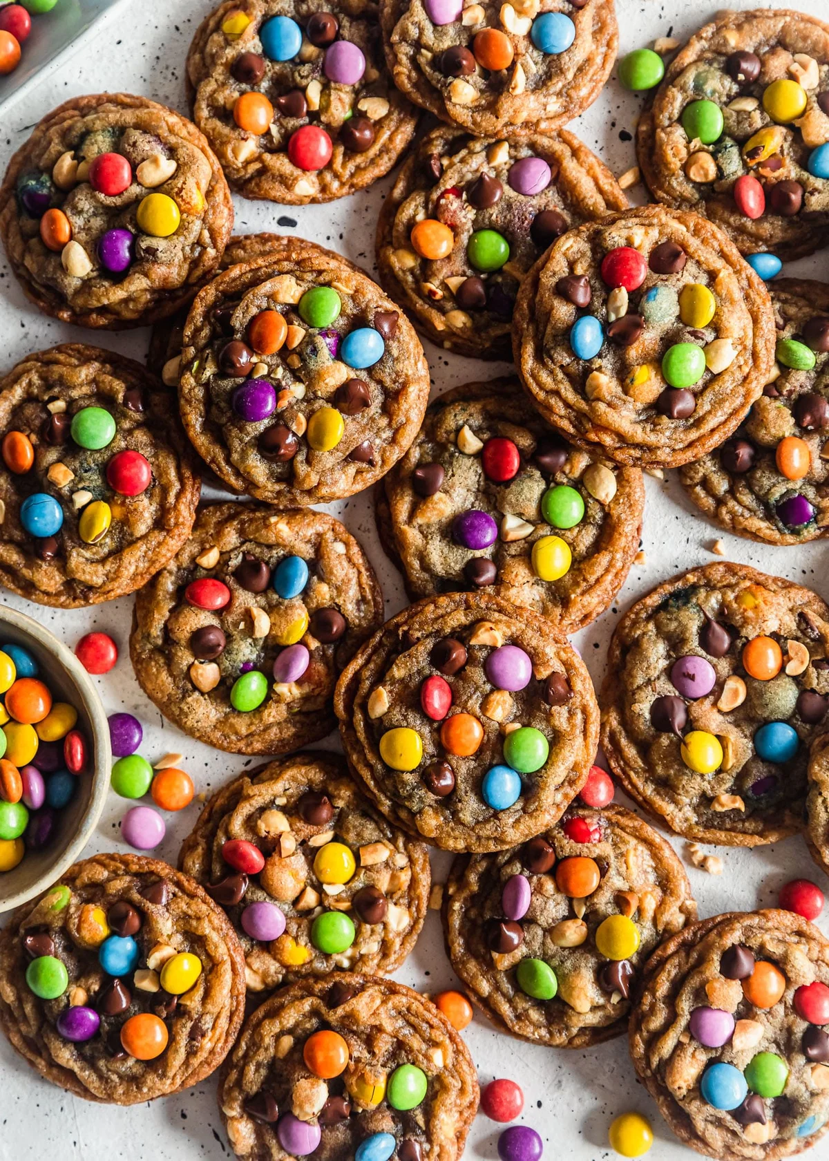 Brown Butter Peanut M&M Cookies