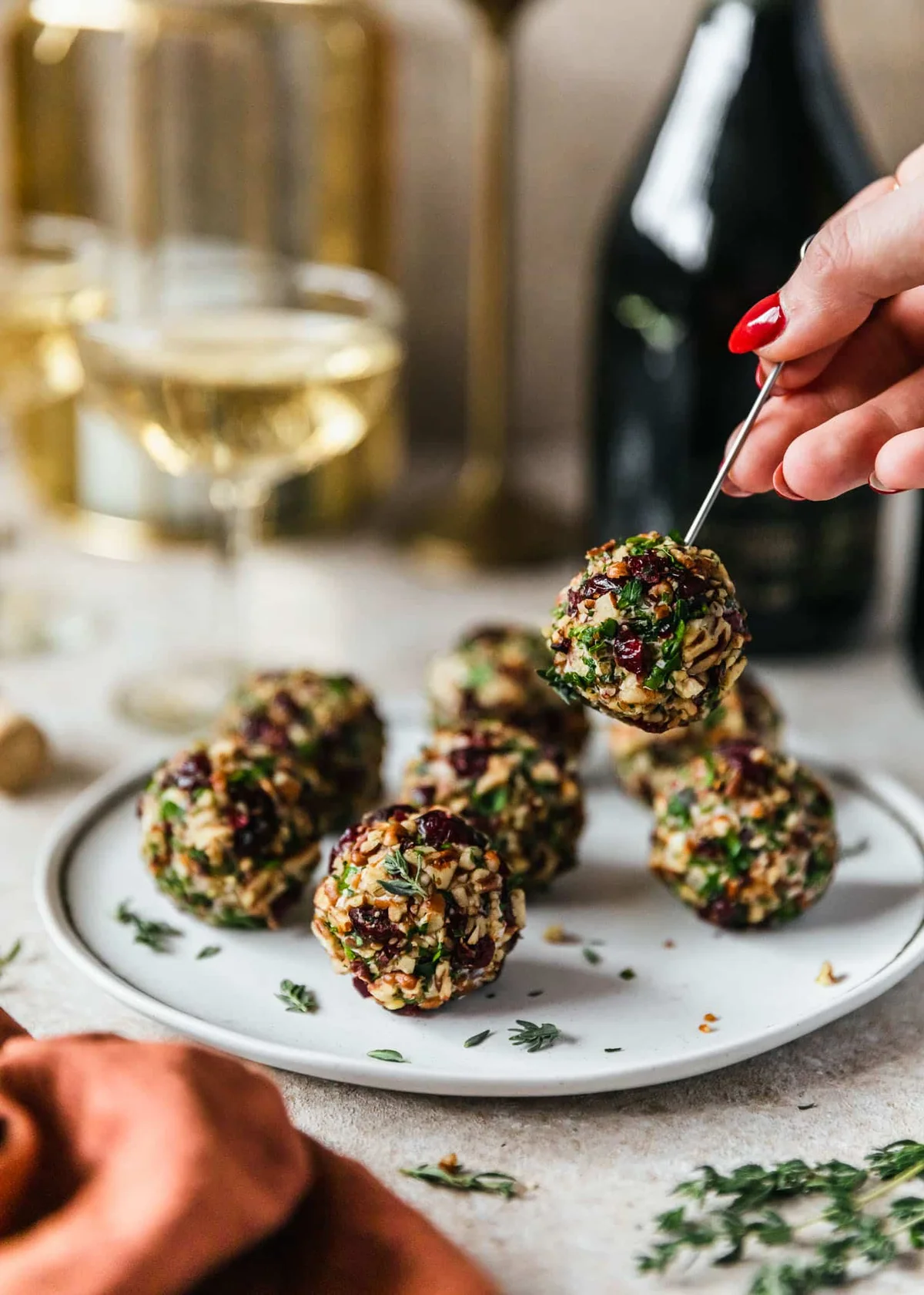 Cranberry Orange Cheese Balls