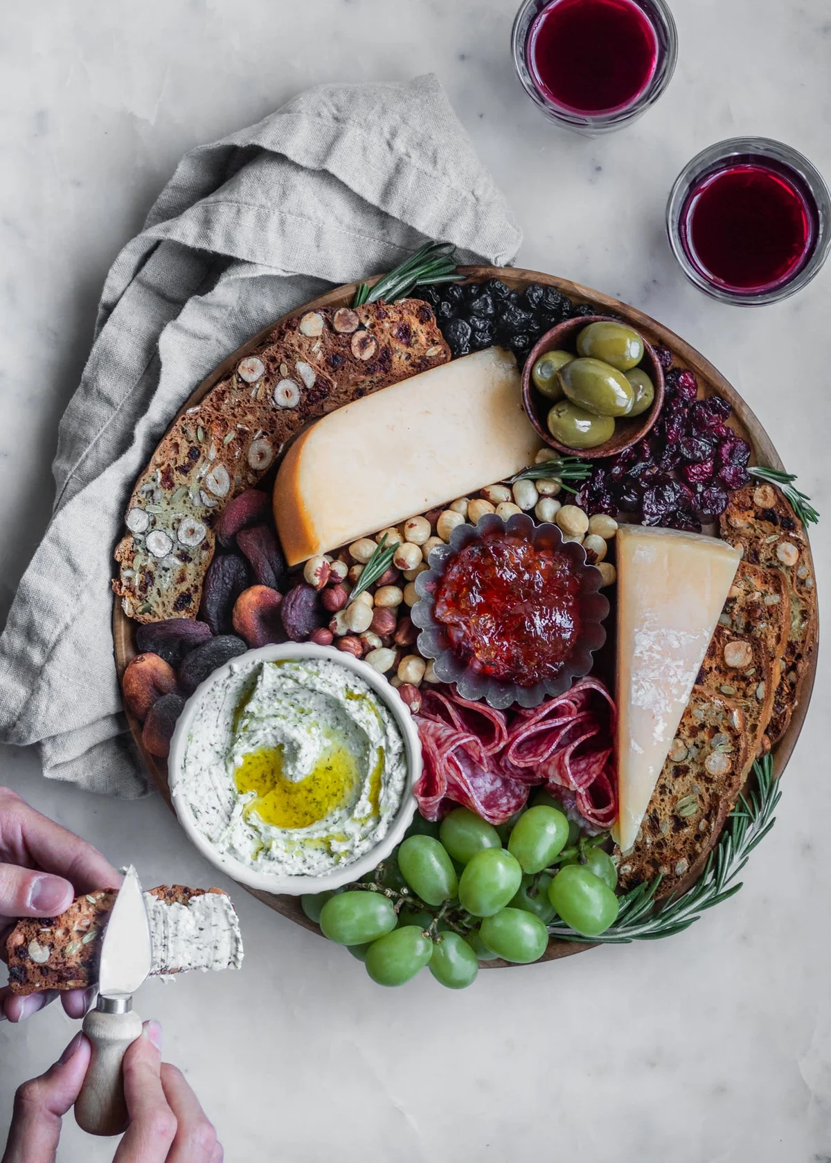 Homemade Fruit And Nut Crisps + Za’Atar Whipped Feta