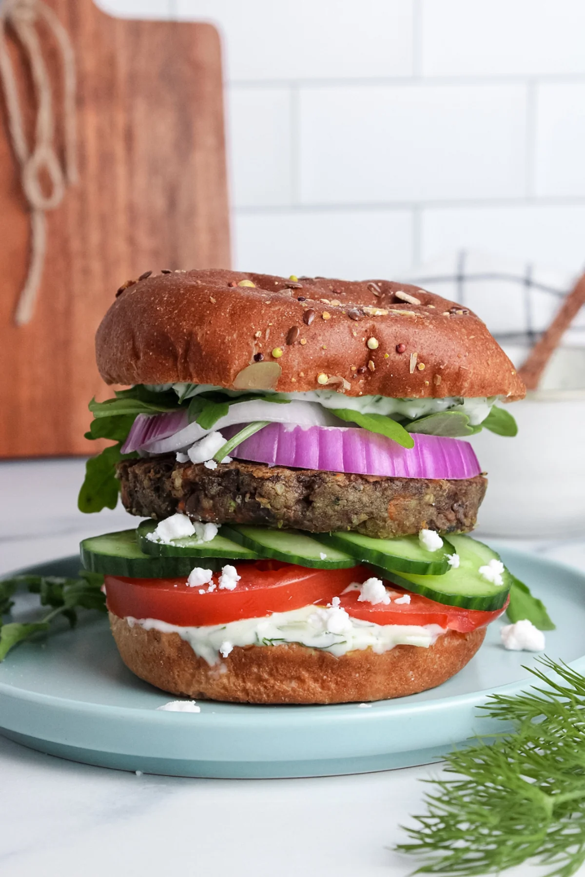 Mediterranean Veggie Burgers