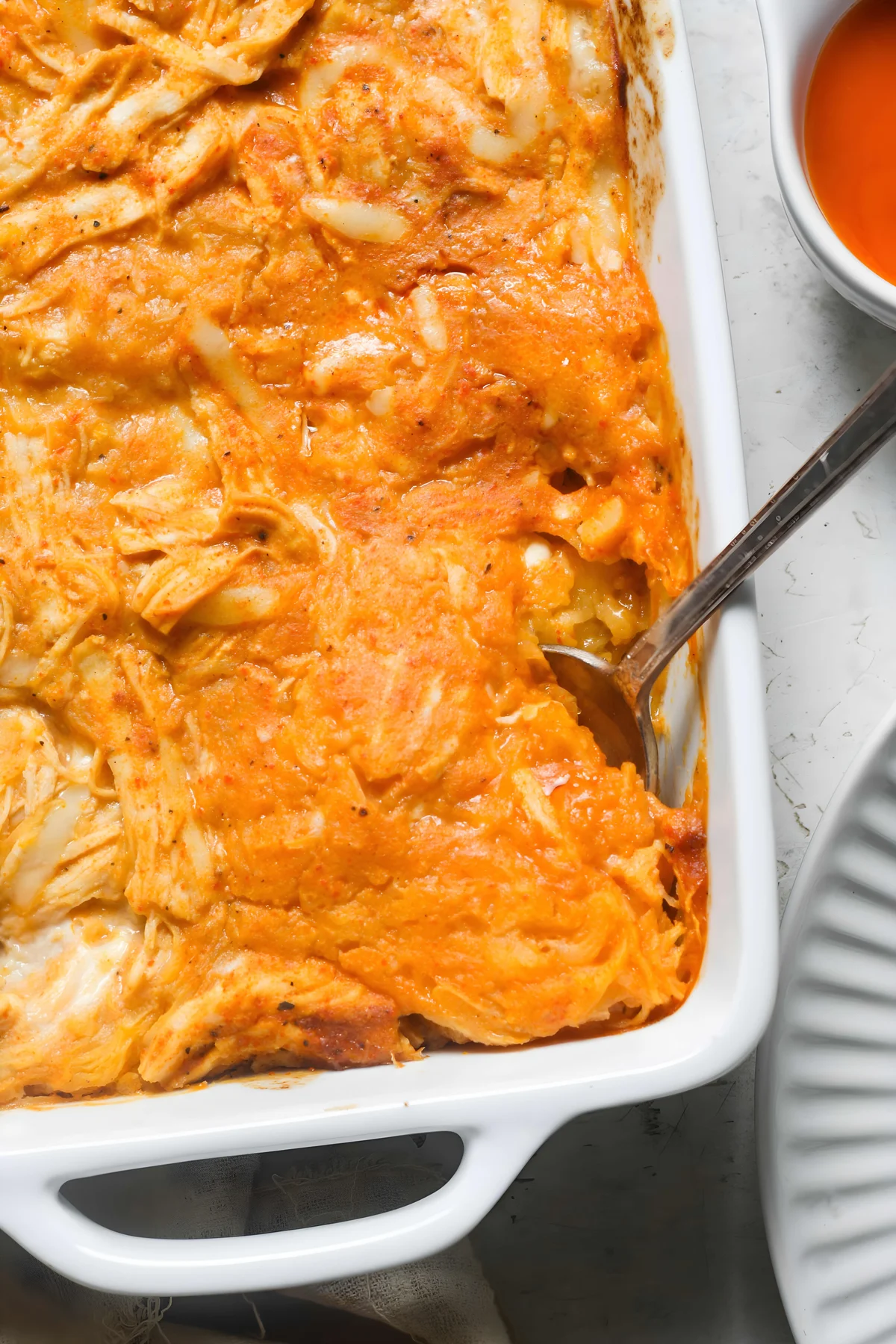 Buffalo Chicken Spaghetti Squash