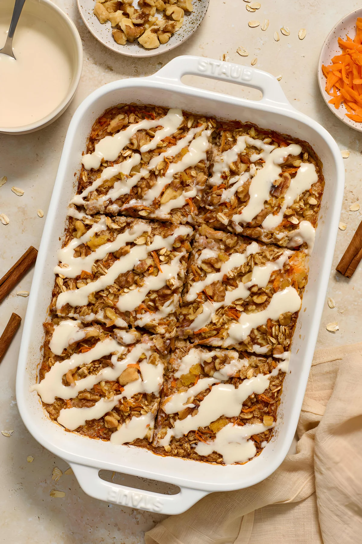 Carrot Cake Baked Oatmeal