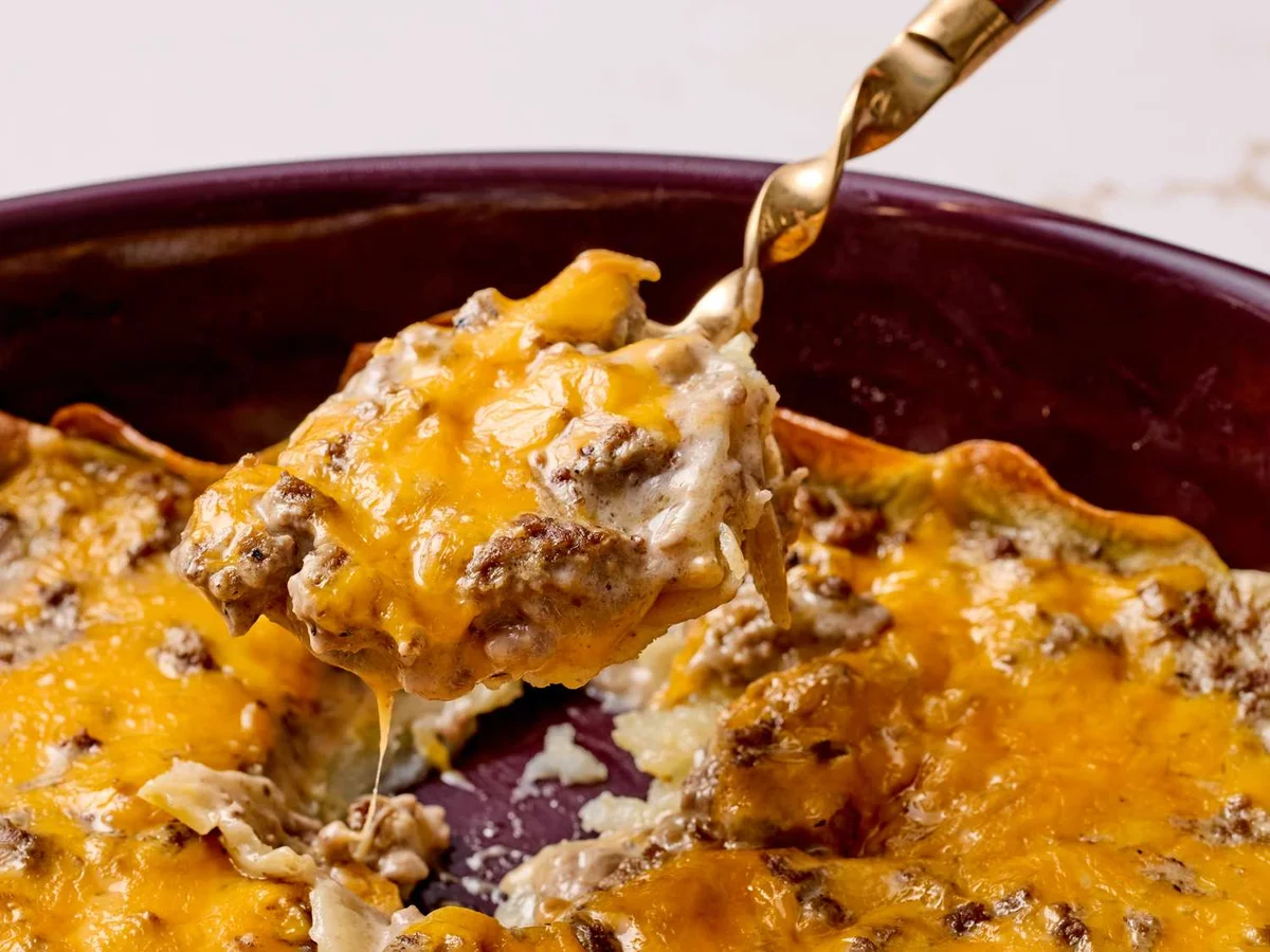 Cheesy Ground Beef and Potatoes