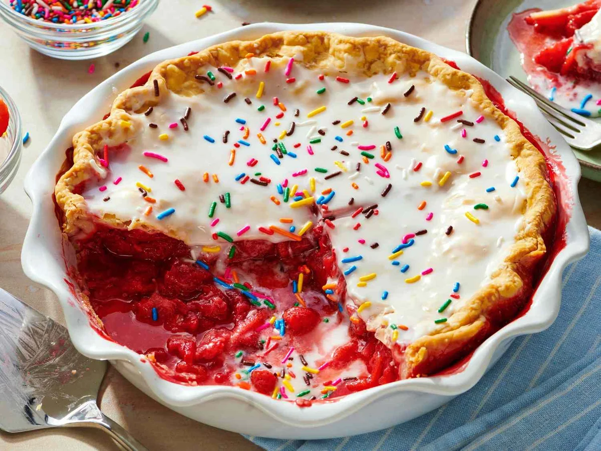 Strawberry Pop Tart Pie