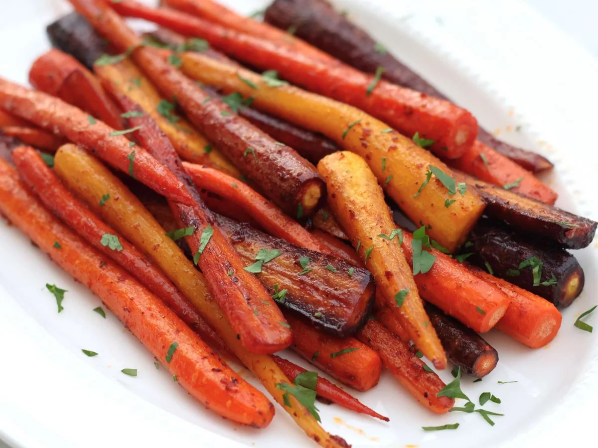 Harissa Roasted Carrots