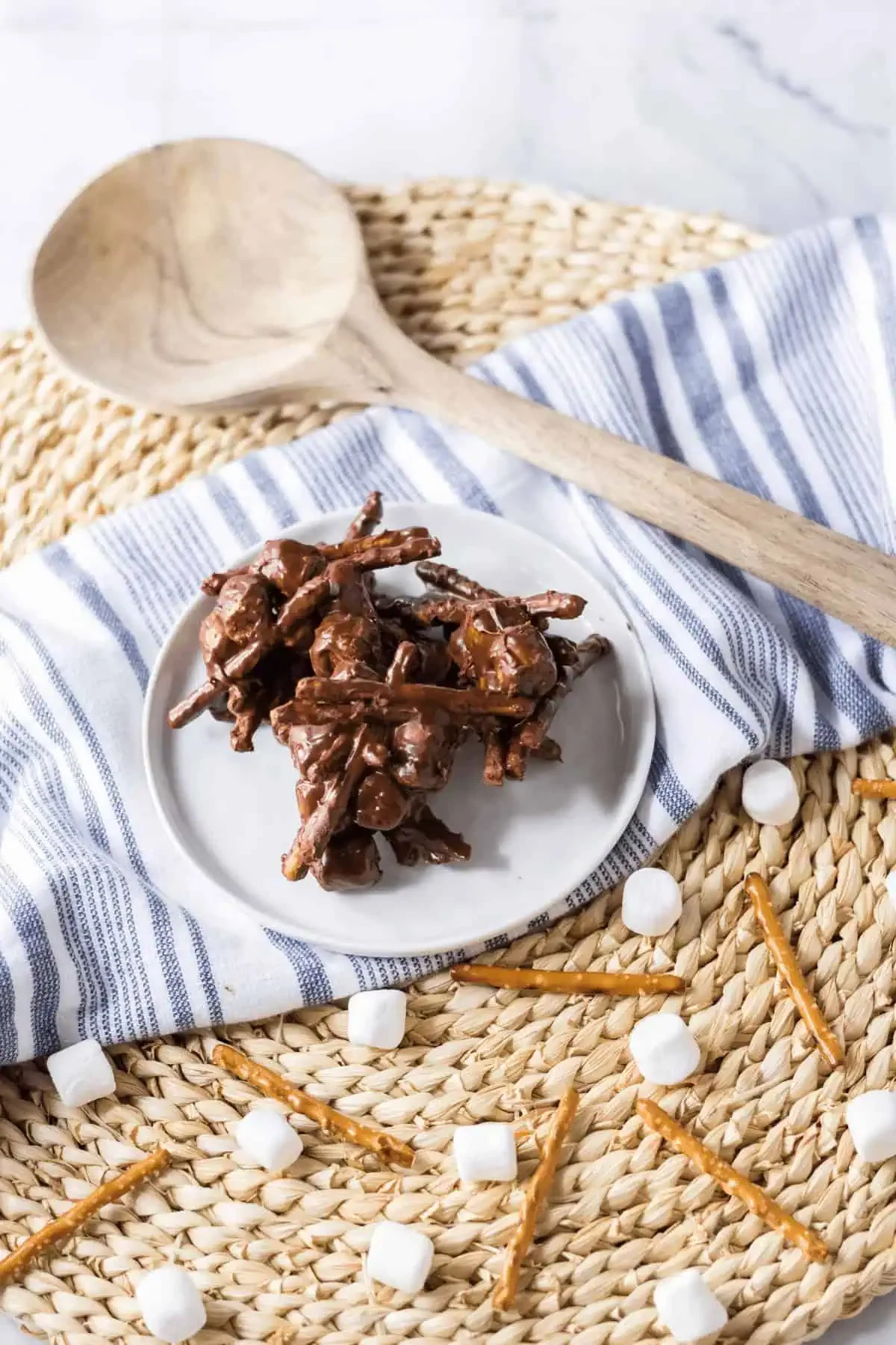 Peanut Butter Chocolate Haystacks
