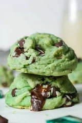 Mint Chocolate Chip Cookies
