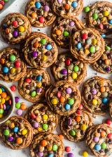 Brown Butter Peanut M&M Cookies