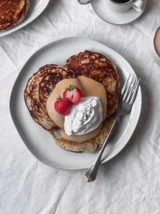 Poppy Seed Pancakes + Blood Orange Curd
