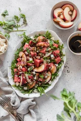 Watermelon Salad With Feta & Nectarines