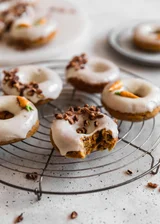 Cardamom Carrot Cake Donuts