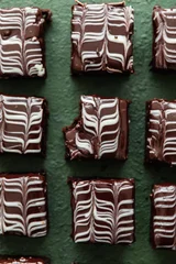 Fudgy Irish Coffee Brownies With Whiskey Ganache