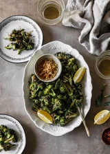 Charred Broccoli With Breadcrumbs & Pecorino