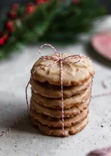 Eggnog Cookies With Boozy Glaze