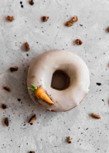 Cardamom Carrot Cake Donuts