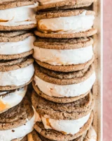 Caramel Coffee Ice Cream Sandwiches