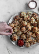Pigs In A Blanket With Everything Seasoning & Parmesan