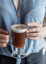 Vegan Irish Coffee With Coconut Cream + Hawaij