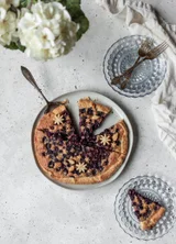 Blueberry Galette With Hazelnut Frangipane