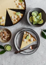 Key Lime Tart With Coconut