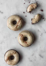Chocolate Donuts With Masala Chai Glaze