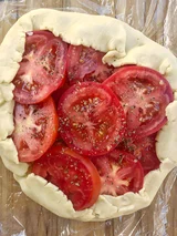 Tomato Galette with Almond Ricotta