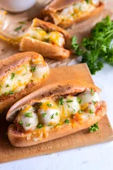 Crockpot BBQ Meatball Subs