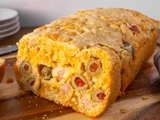 Ham and Cheddar Quick Bread