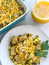 Tofu Scramble Tater Tot Casserole