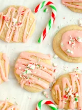 Soft Peppermint Sugar Cookies