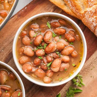 Cranberry Beans (Brothy Borlotti Bean Recipe)