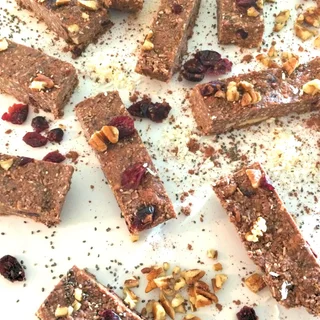 Chocolate Cranberry Pecan Energy Bars