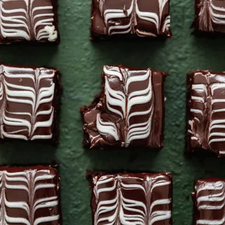 Fudgy Irish Coffee Brownies With Whiskey Ganache