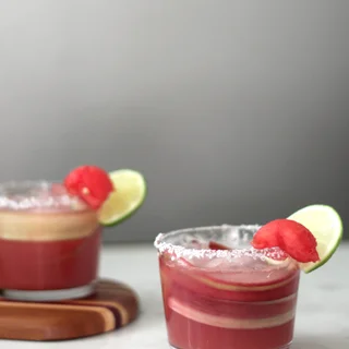 Watermelon-Rhubarb Margaritas