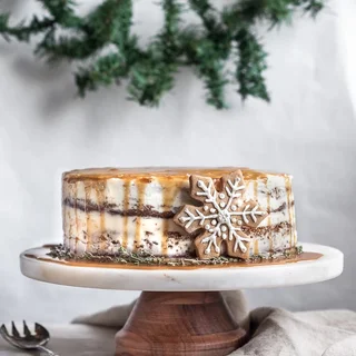 Gingerbread Cake With Orange Buttercream And Bourbon Caramel