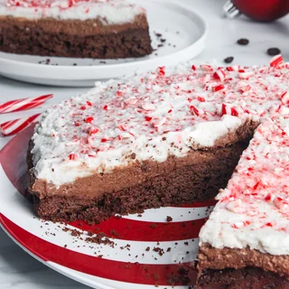 Vegan Peppermint Mocha Mousse Cake