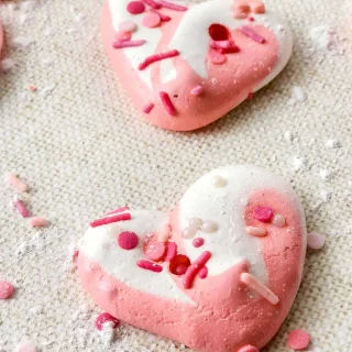 Valentine Meringue Cookies