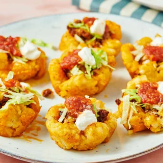 Loaded Tater Tot Taco Cups