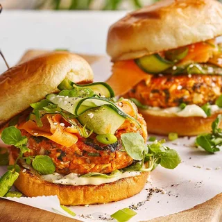 Vietnamese-style tofu burger
