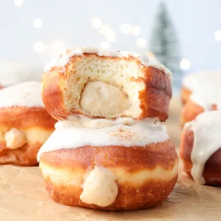 Eggnog Custard Donuts