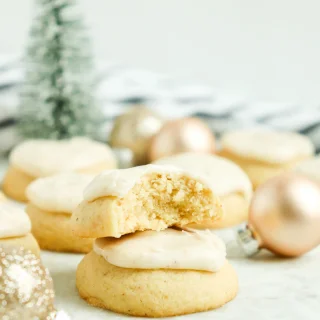 Glazed Eggnog Cookies