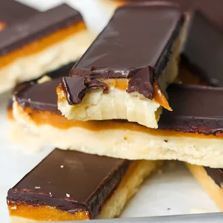 Healthy Twix Bars (Paleo, Vegan)