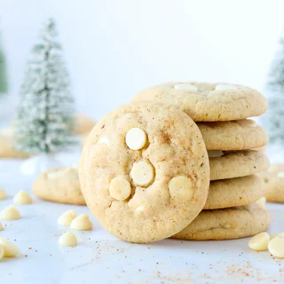Eggnog White Chocolate Chip Cookies