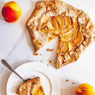 Rustic Peach Tart