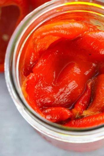 Homemade Roasted Red Bell Peppers
