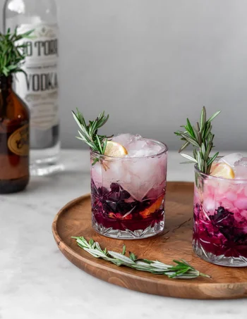 Blueberry Lemon Vodka Spritz