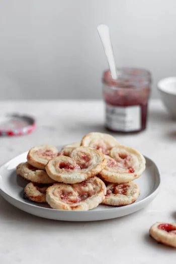 Strawberry Palmiers With Cream Cheese