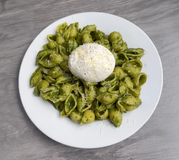 Pesto Pasta with Burrata