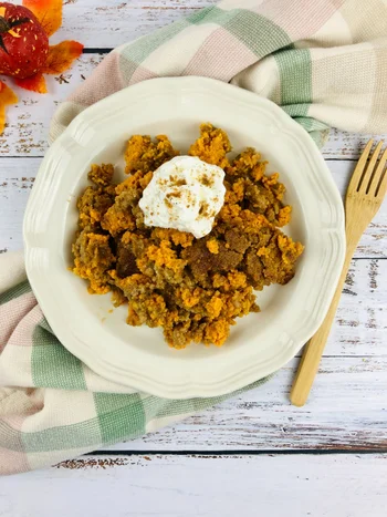 Pumpkin Spice Dump Cake